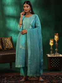 Libas Women Ethnic Motifs Regular Kurta with Trousers & With Dupatta