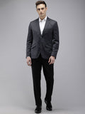 Park Avenue Self Design Textured Blazer With Trouser Party Suits