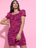 Tokyo Talkies Women Pretty Pink Floral Dress