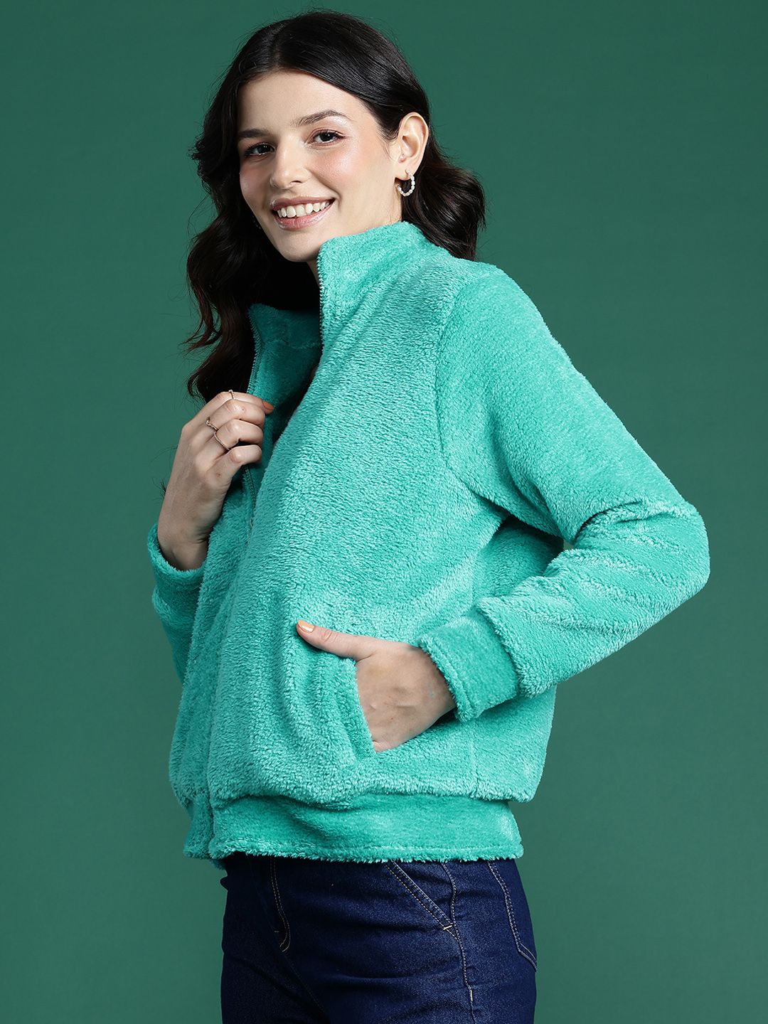 DressBerry Fleece Tailored Jacket