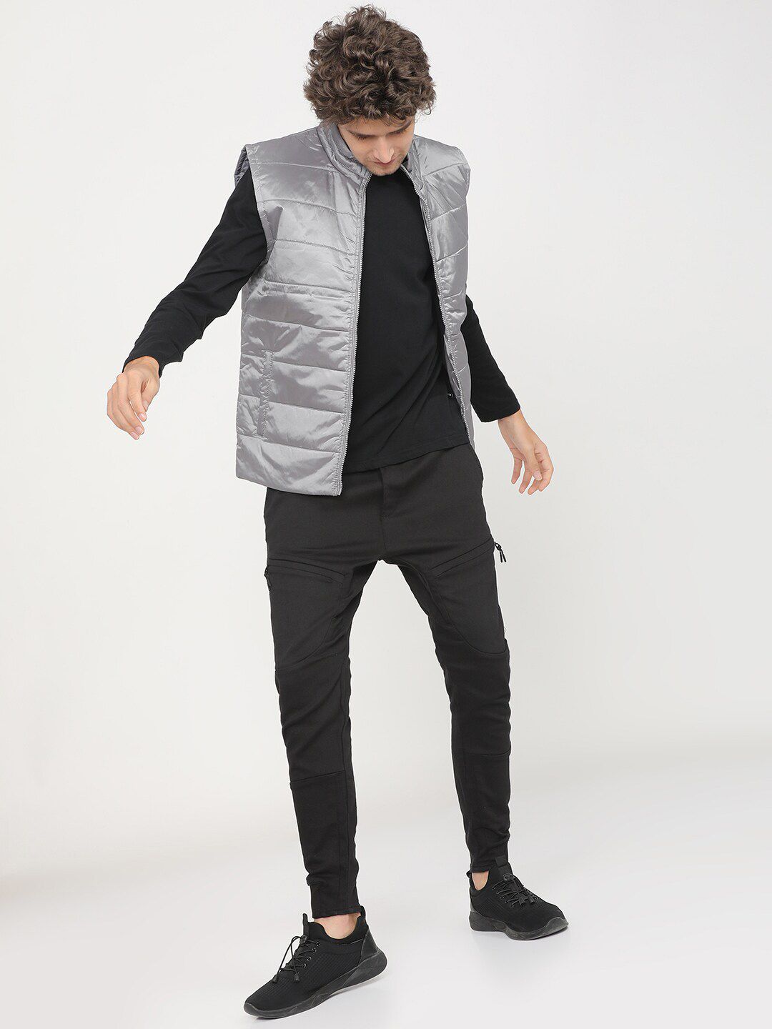 HIGHLANDER Men Grey Padded Jacket