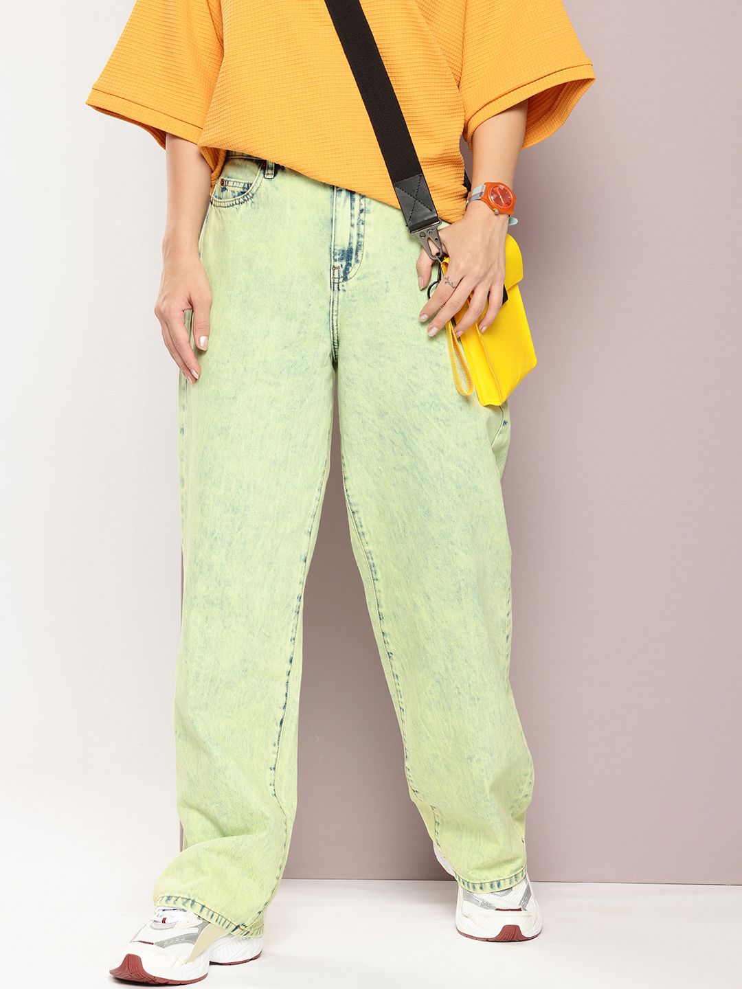 DILLINGER Loose Relaxed Fit Acid Wash Jeans