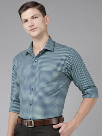 Park Avenue Slim Fit Checked Pure Cotton Formal Shirt
