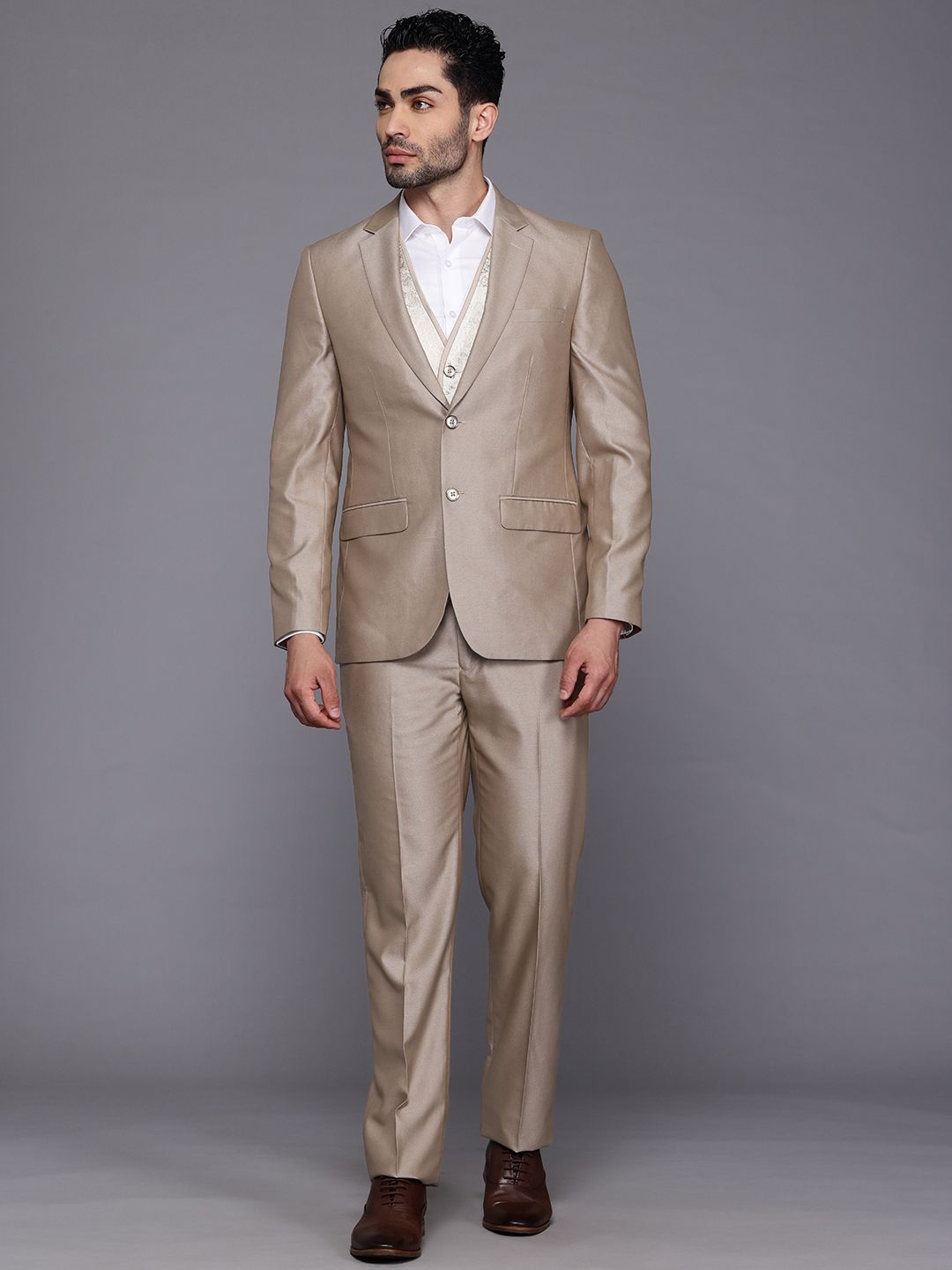 Raymond Contemporary Fit 3-Piece Party Suit