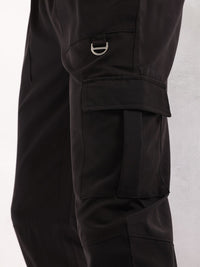 HRX by Hrithik Roshan Men Panelled Mid-Rise Rapid-Dry Training Cargos