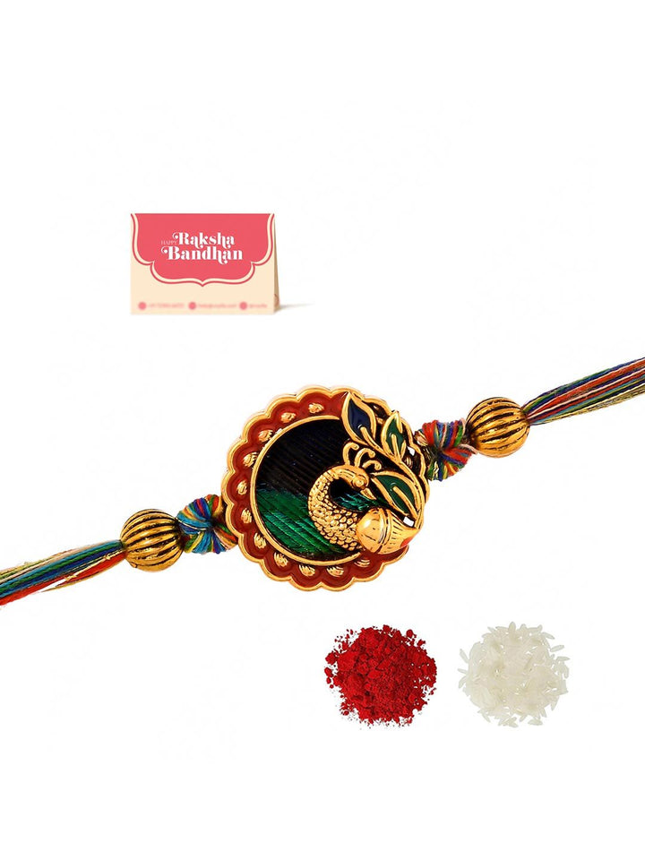 Rakhi Berhias Motif Merak Voylla