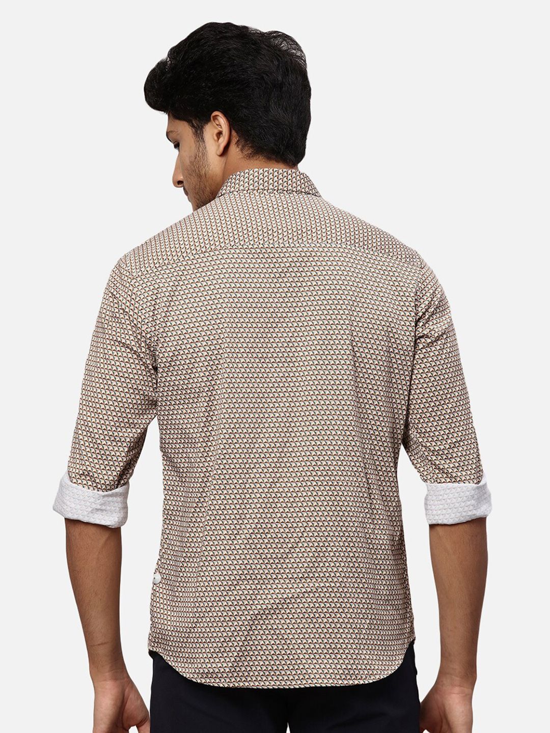 Park Avenue Geometric Printed Slim Fit Casual Shirt