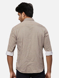 Park Avenue Geometric Printed Slim Fit Casual Shirt