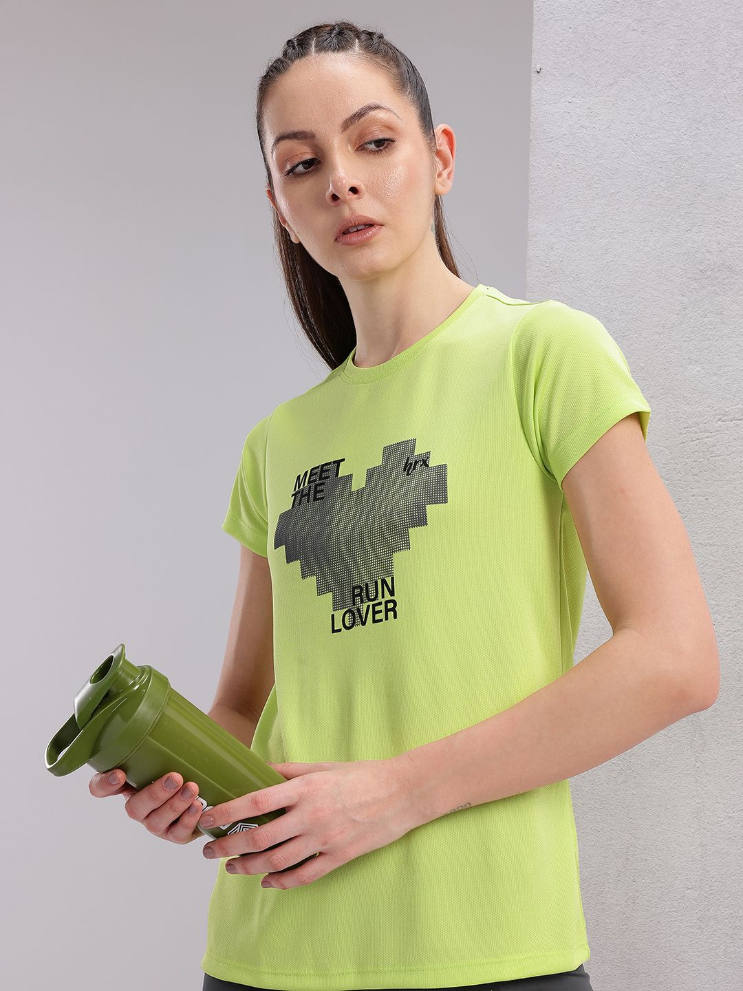 HRX by Hrithik Roshan Couple Collection Printed Rapid-Dry Running T-shirt
