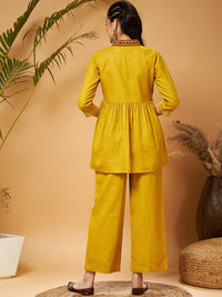 Shae by SASSAFRAS Mustard Yellow Empire Tunic With Trouser