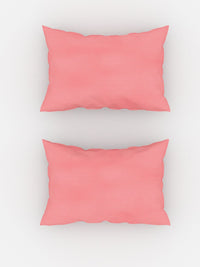 TEAL BY CHUMBAK Rose Gold Striped Satin 210 TC Queen Bedsheet with 2 Pillow Covers