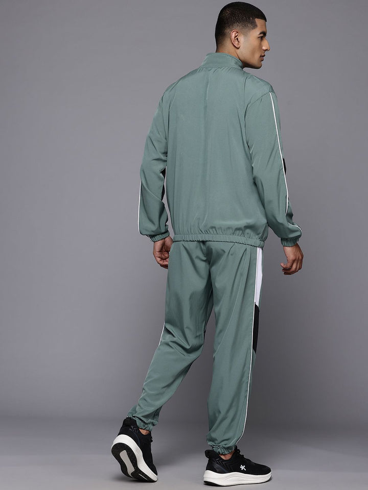 HRX by Hrithik Roshan Men Colourblock Rapid-Dry Lifestyle Tracksuit