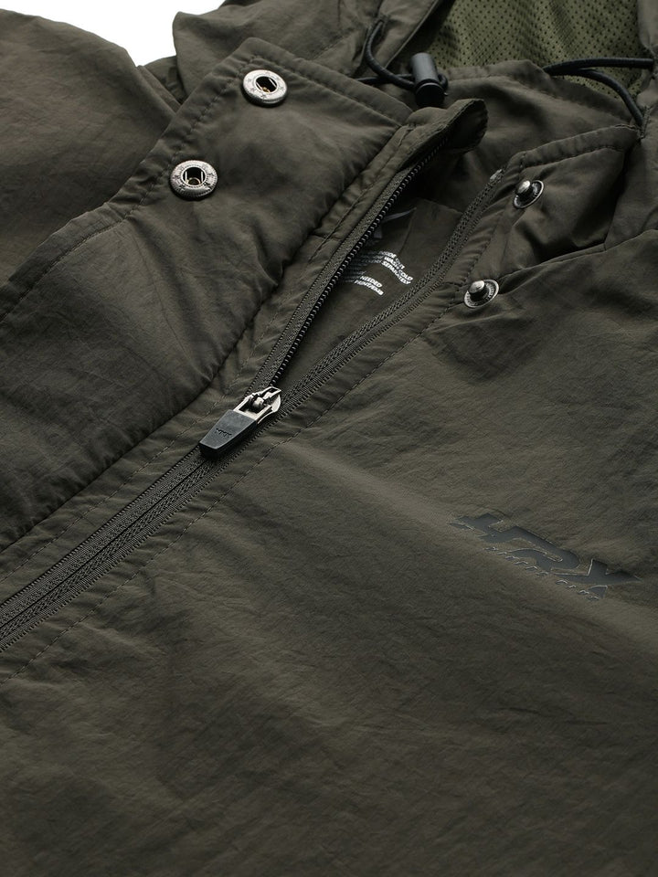 HRX by Hrithik Roshan Rapid-Dry Hooded Tailored Jacket
