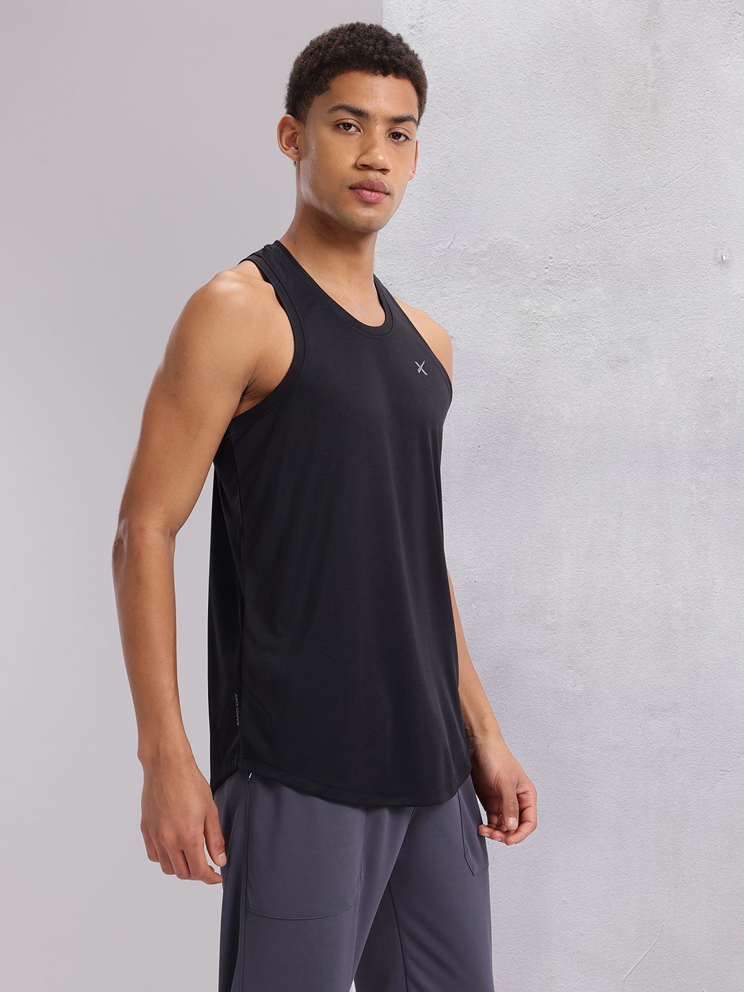 HRX by Hrithik Roshan Typography Print Racerback Training T-shirt