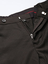 Park Avenue Men Striped Formal Trousers
