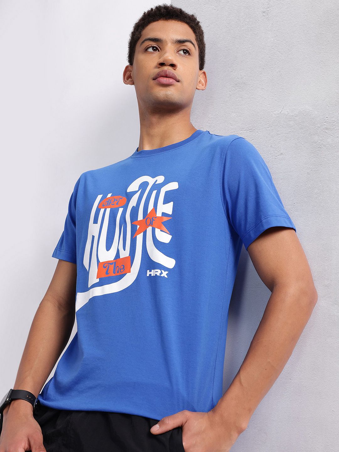 HRX by Hrithik Roshan Typography Printed T-shirt