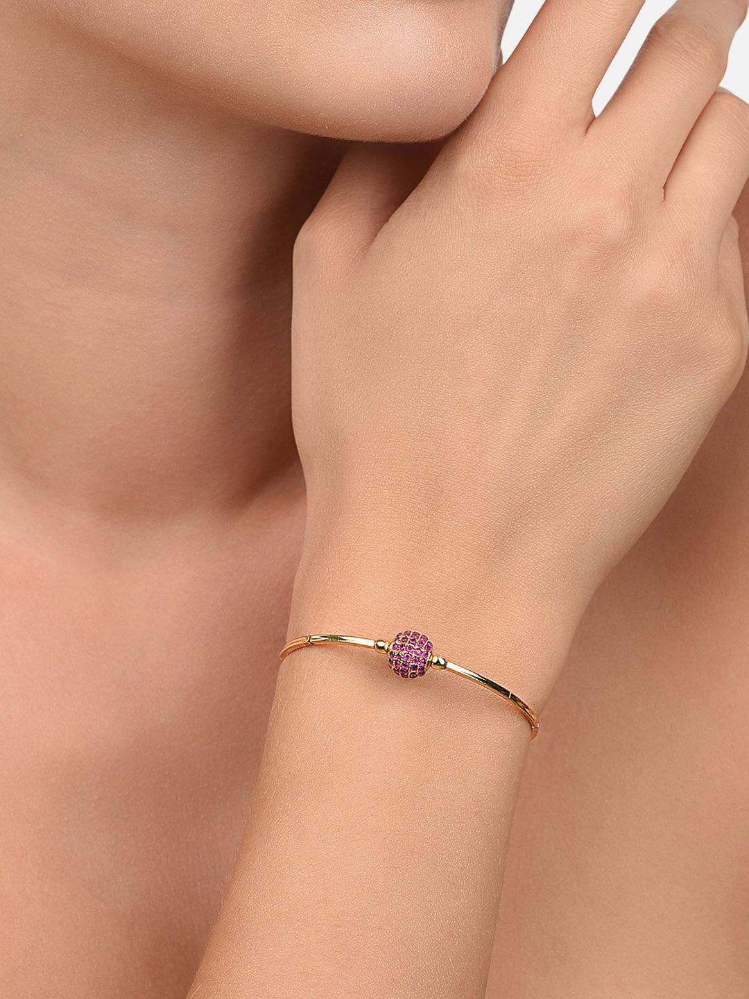 Pek Zaveri Pearls 2 Gelang Gaya Bangle Sadur Emas