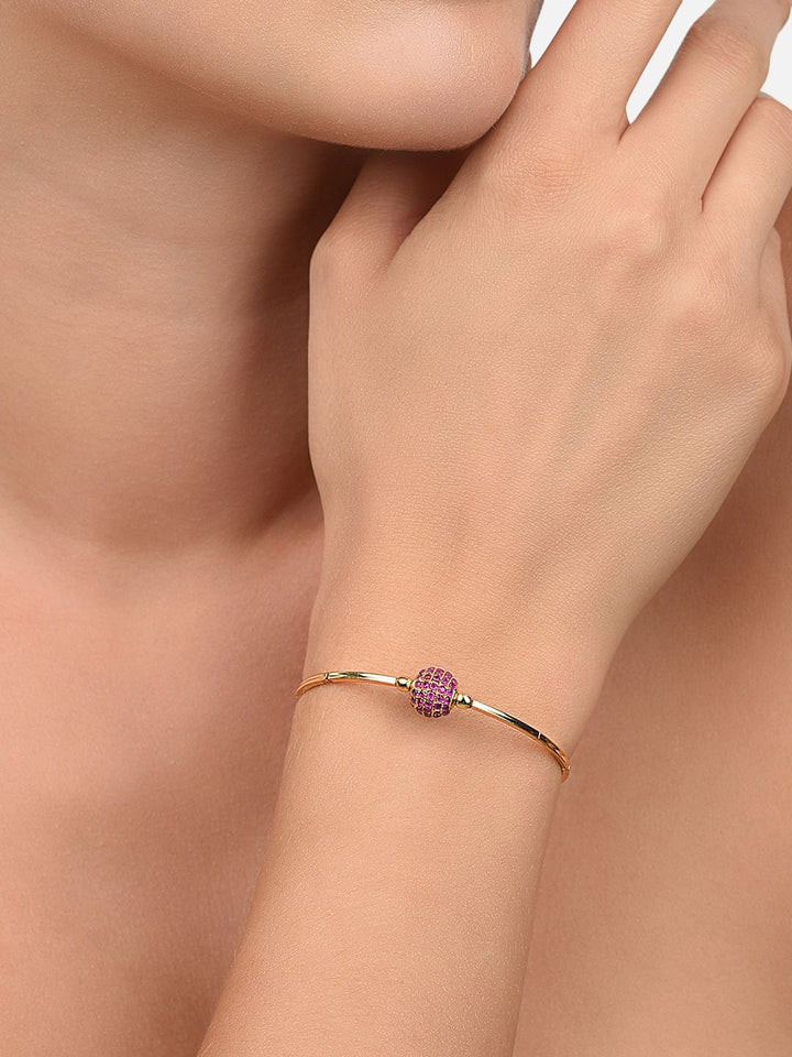 Pek Zaveri Pearls 2 Gelang Gaya Bangle Sadur Emas