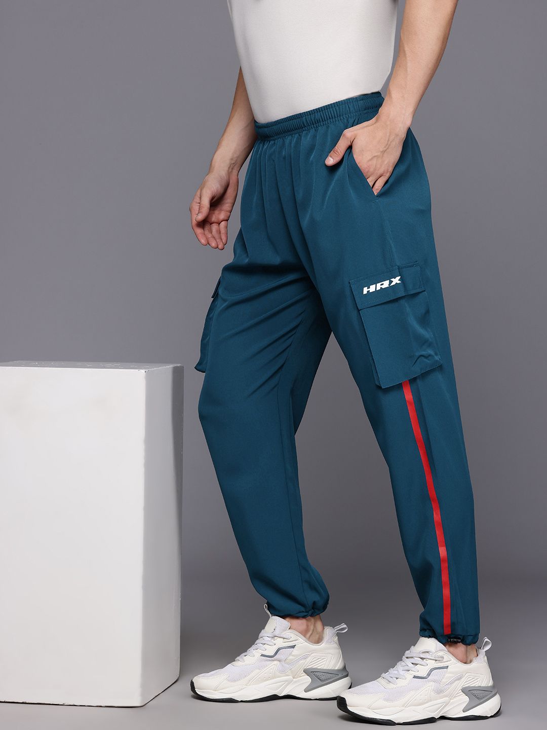HRX by Hrithik Roshan Men Brand Logo Print Casual Joggers