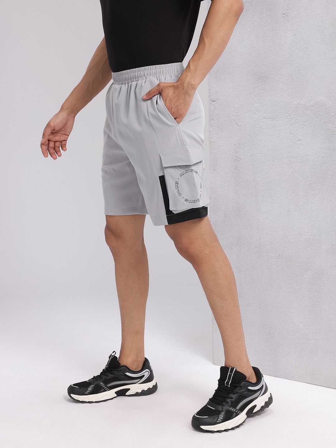 HRX by Hrithik Roshan Men Mid-Rise Cargo-Style Lifestyle Shorts