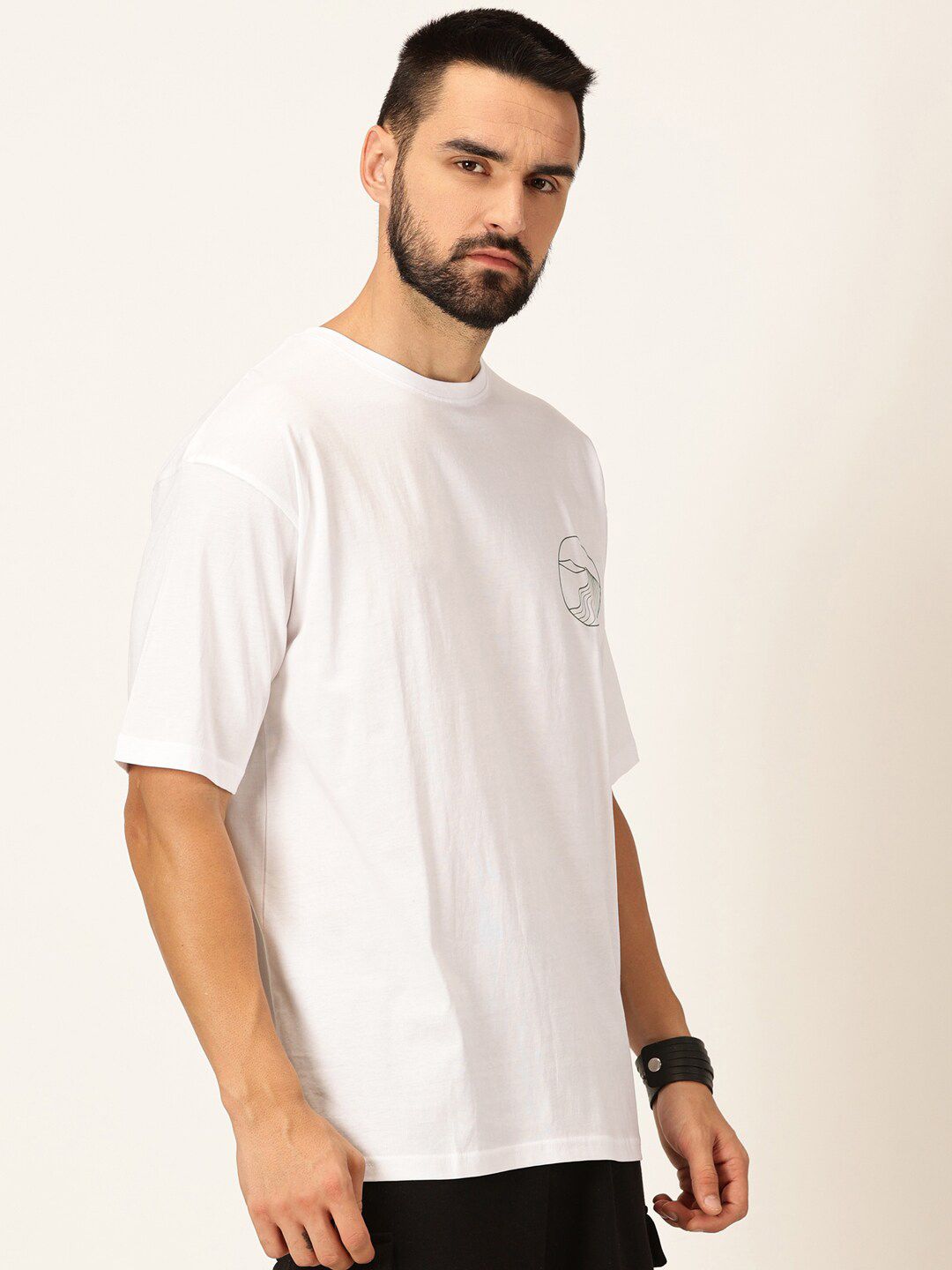 Thomas Scott Oversized Graphic Printed Cotton Bio Finish T-shirt