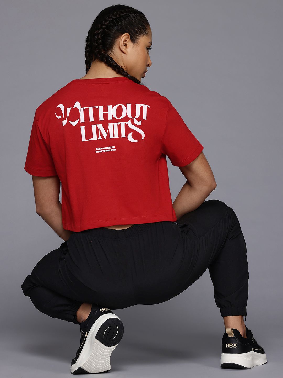 HRX by Hrithik Roshan Typography Printed Drop-Shoulder Sleeves Lifestyle T-shirt