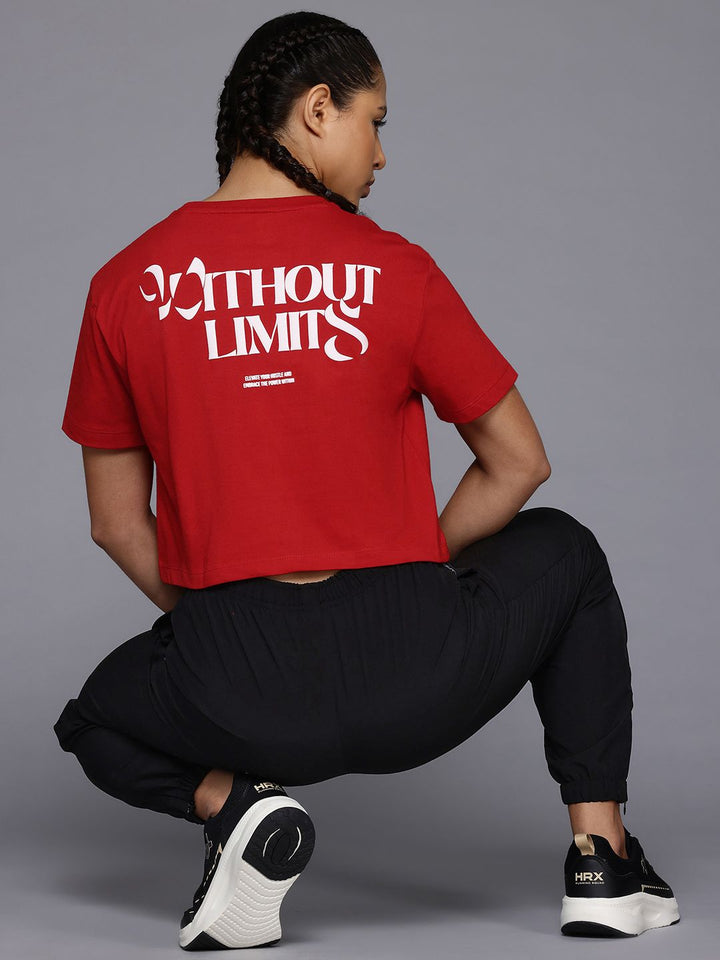 HRX by Hrithik Roshan Typography Printed Drop-Shoulder Sleeves Lifestyle T-shirt