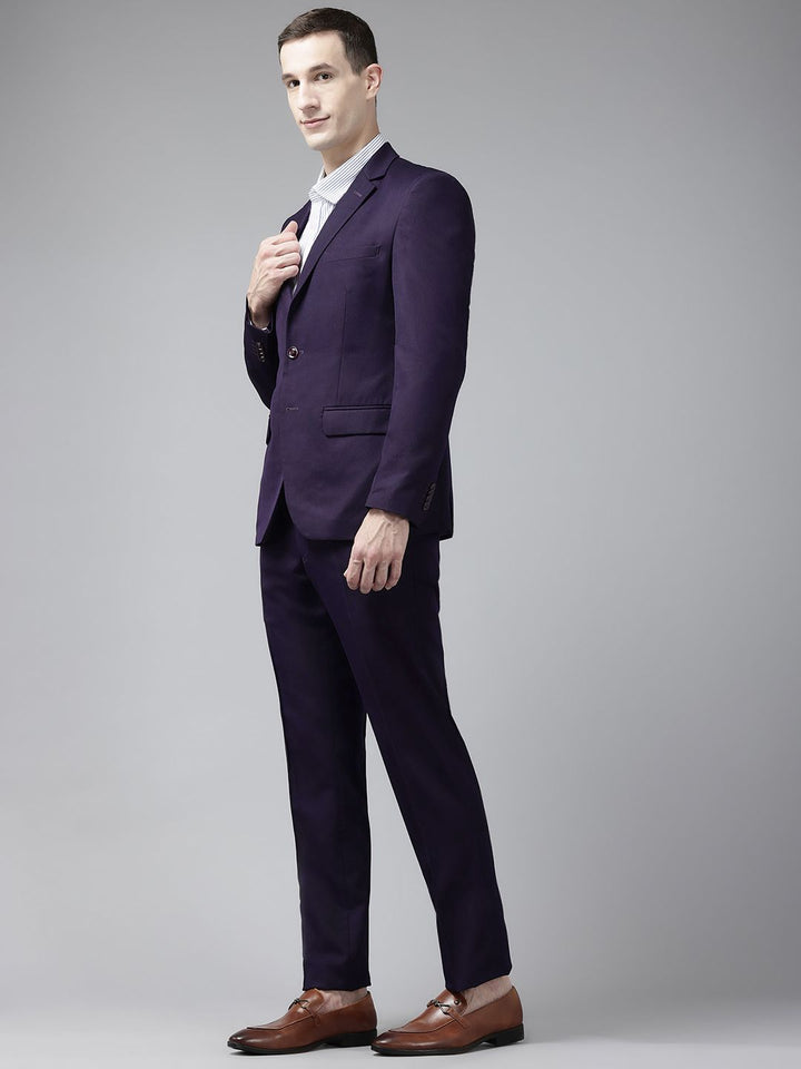 Park Avenue bertelur Lapel Collar Slim Fit 2 Piece Formal Suit