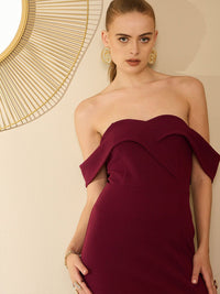 Berrylush Off-Shoulder Maxi Dress