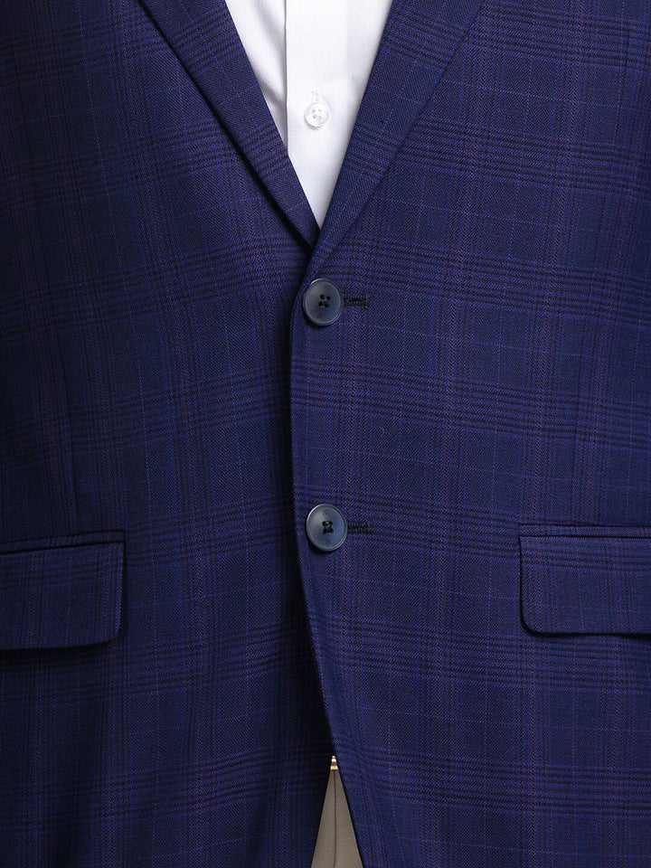 Raymond Men Checked Single Breasted Blazers