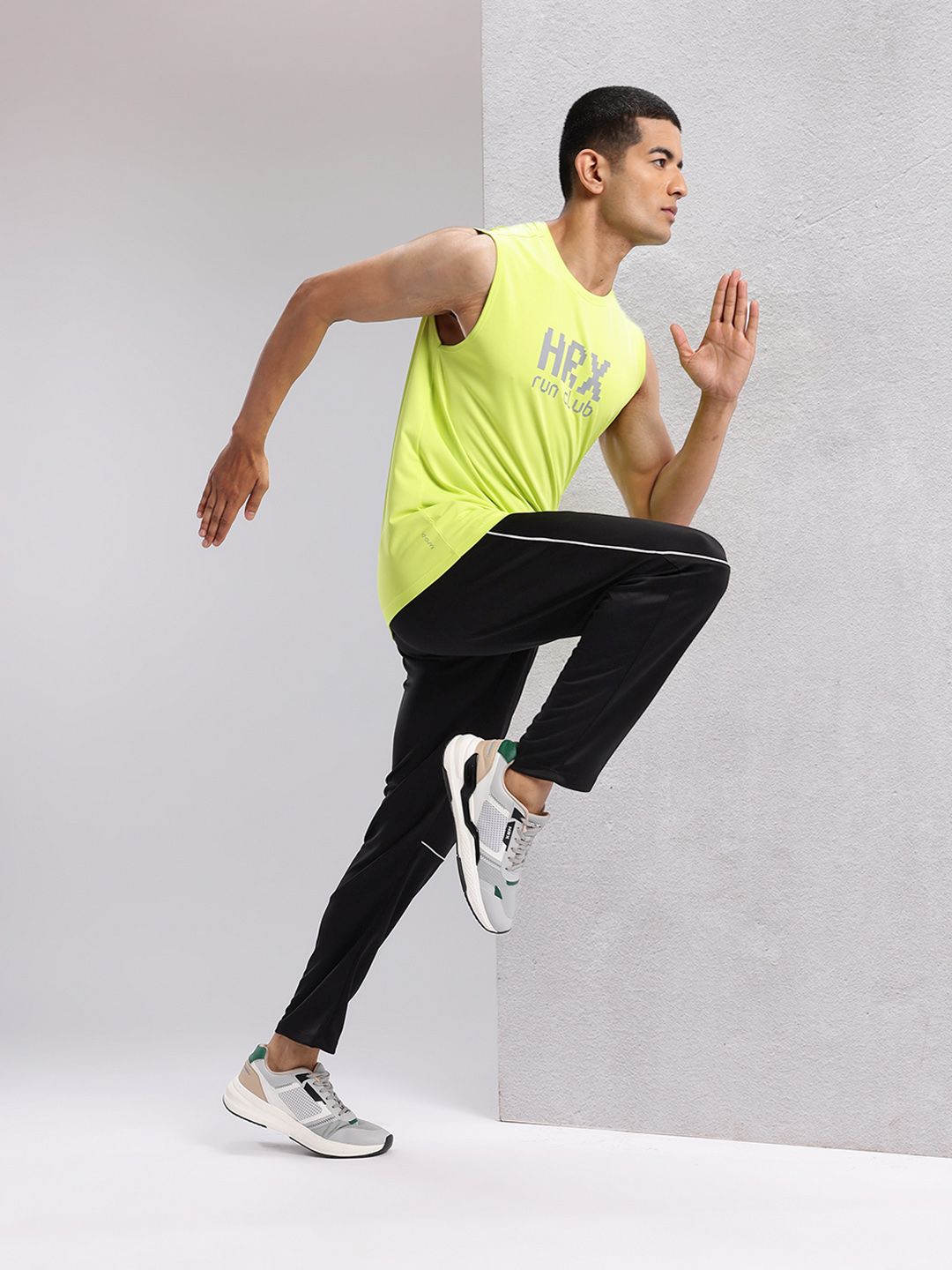 HRX by Hrithik Roshan Men Contrast Piping Rapid-Dry Running Track Pants