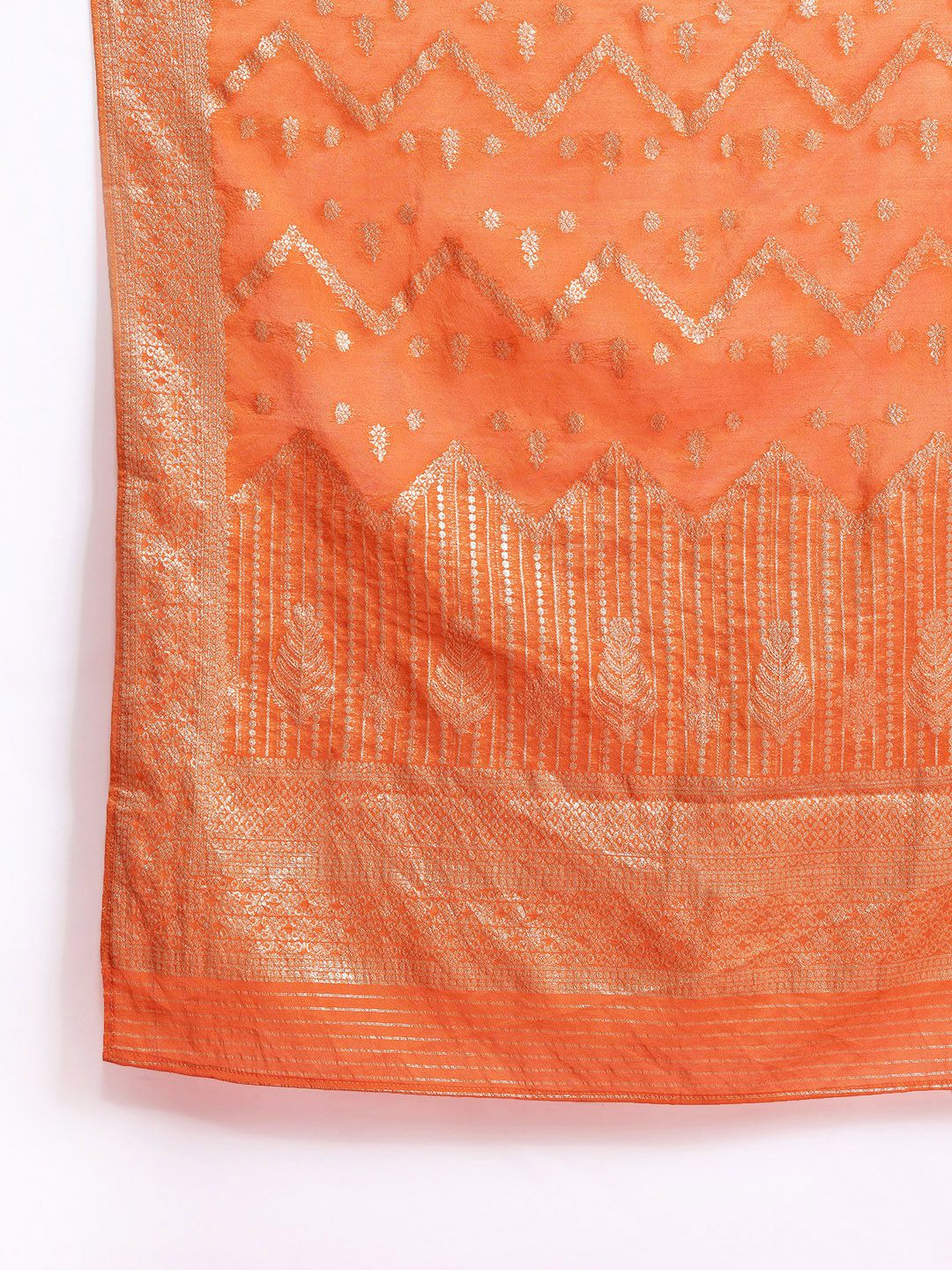 Anouk Ethnic Motifs Print Gotta Patti Kurta Set