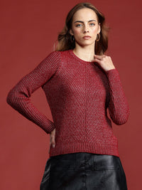 all about you Acrylic Knitted Pullover
