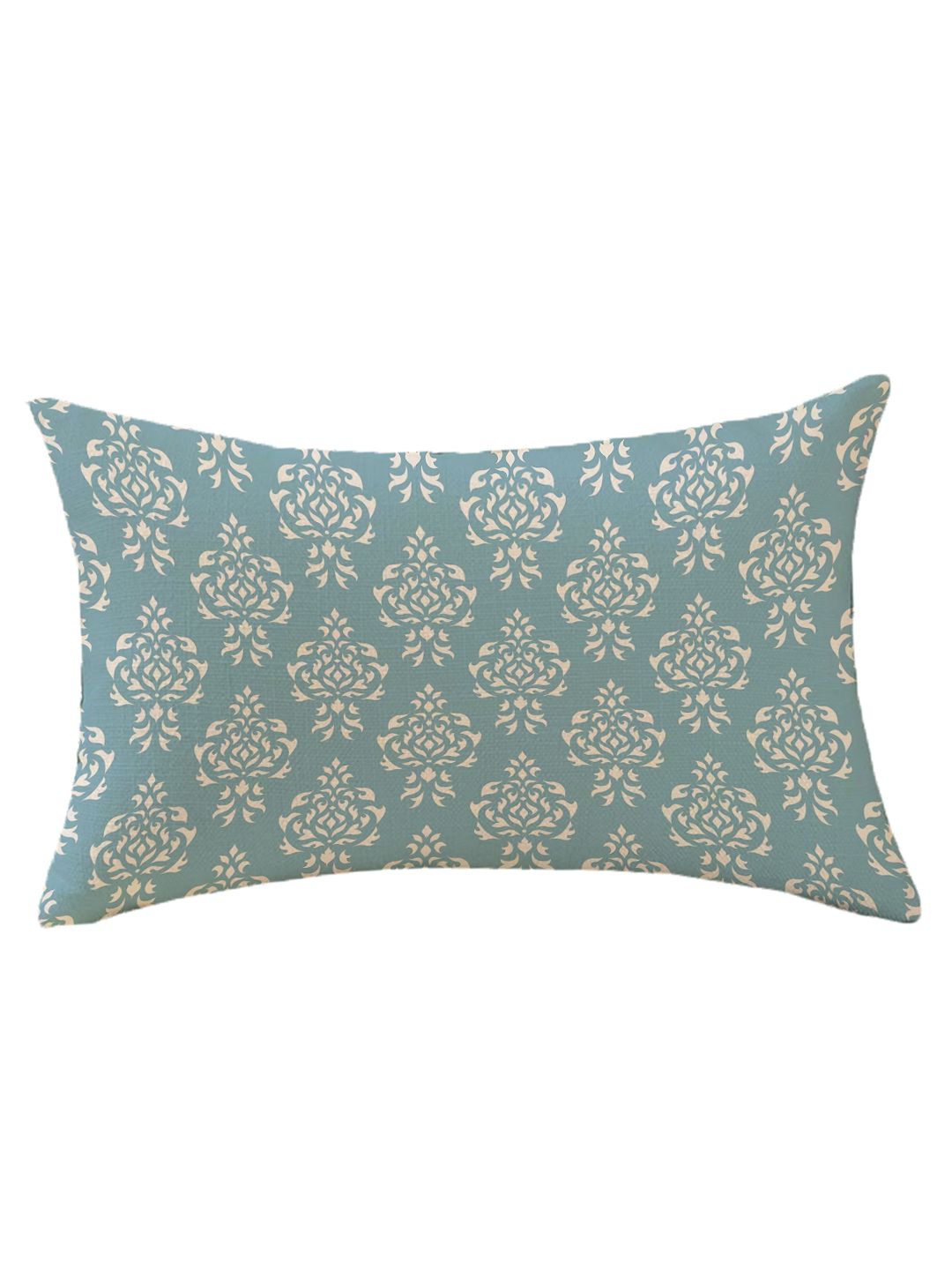 STITCHNEST Set of 2 Teal Blue Ethnic Motifs Rectangle Cushion Covers