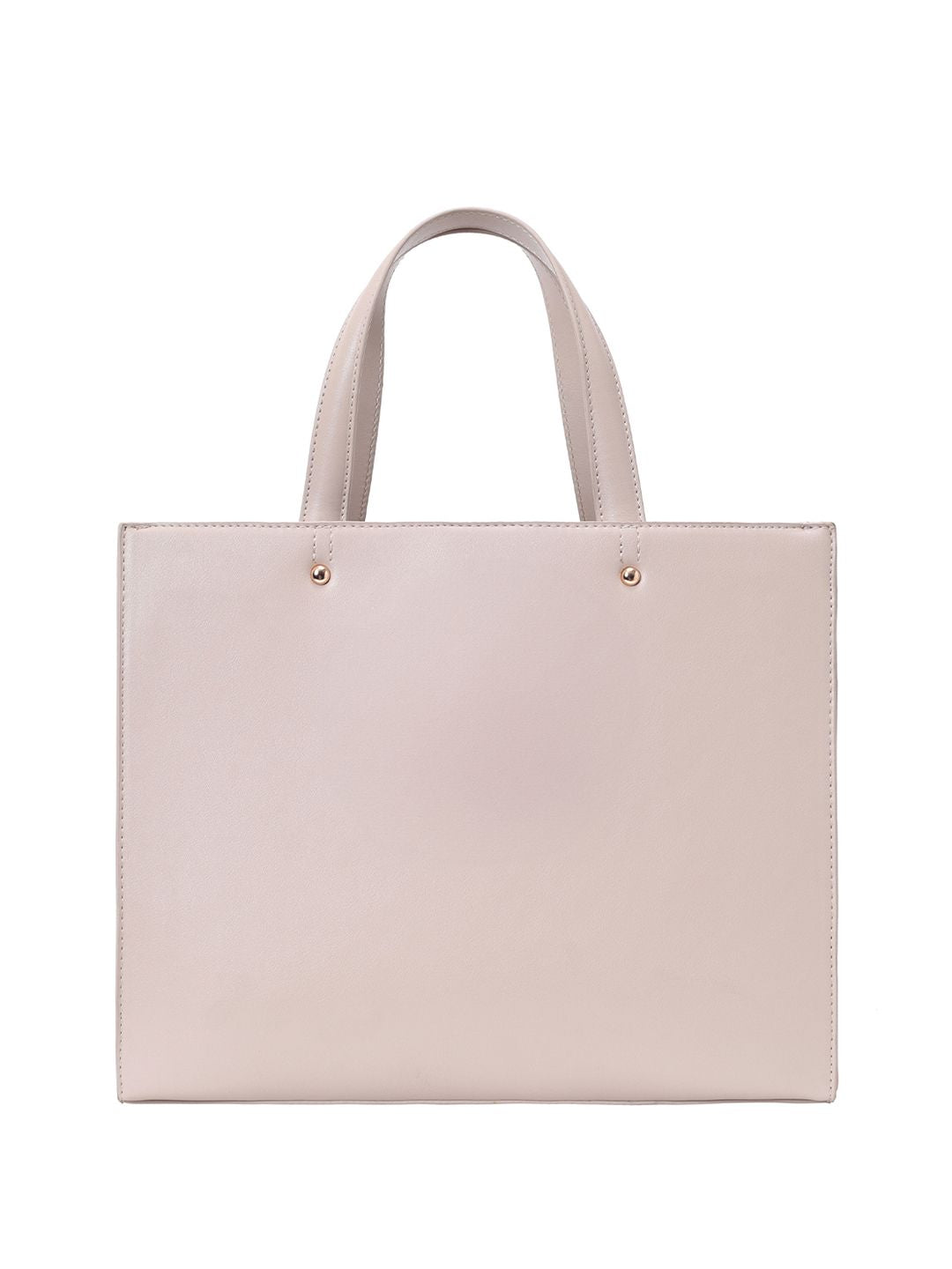 Lino Perros Brand Logo Printed Structured Handheld Bag