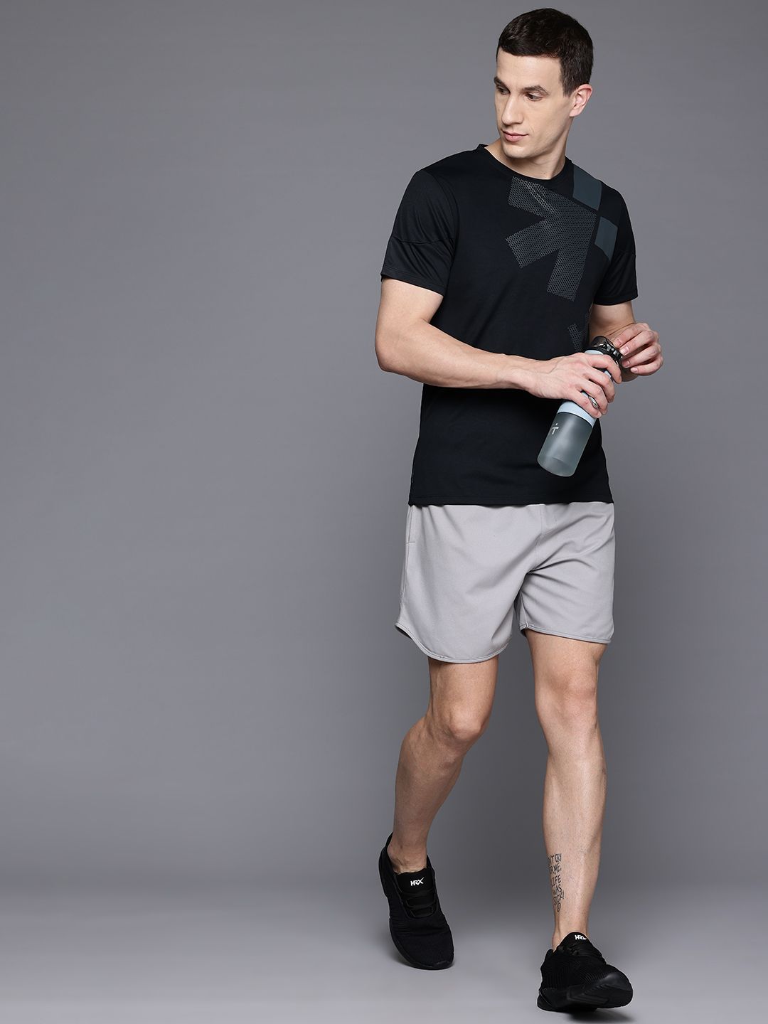 HRX by Hrithik Roshan Printed Rapid-Dry Training T-shirt