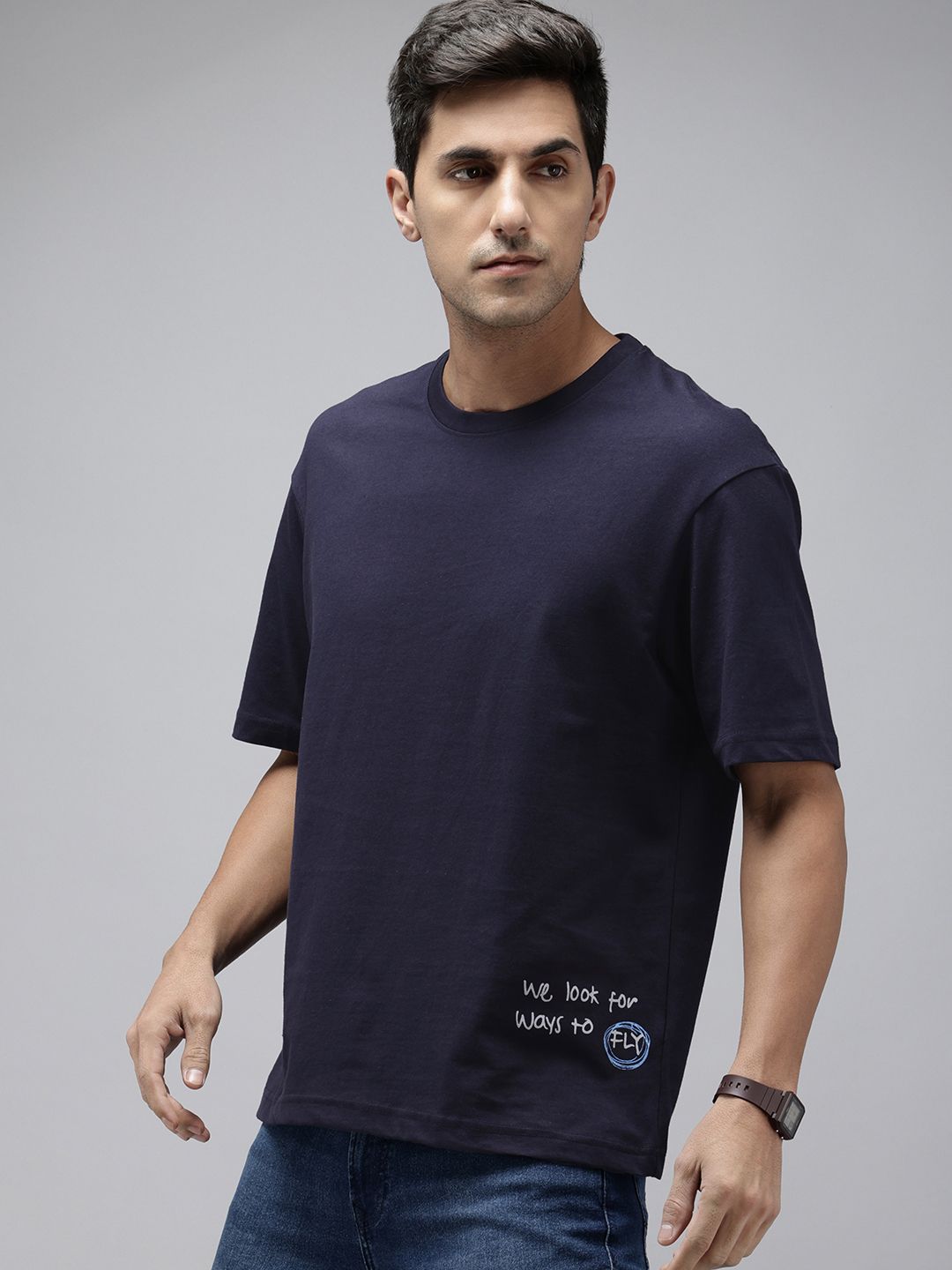 SPYKAR Graphic Printed T-shirt