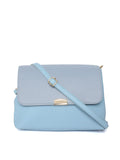 Lino Perros Blue Solid Sling Bag