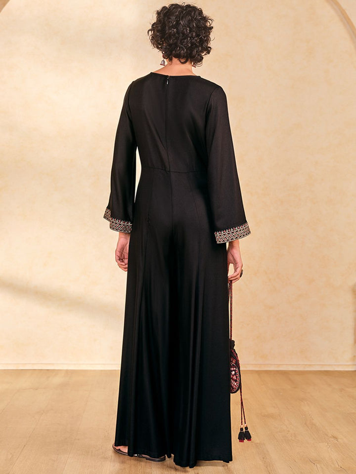 Global Desi Women Basic Jumpsuit with Embroidered
