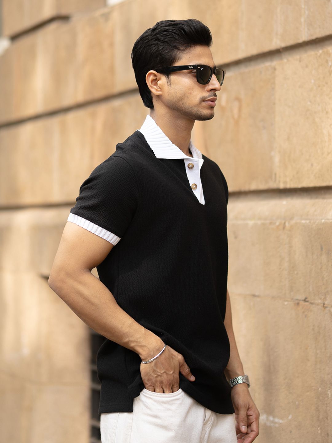 Powerlook Men Polo Collar T-shirt