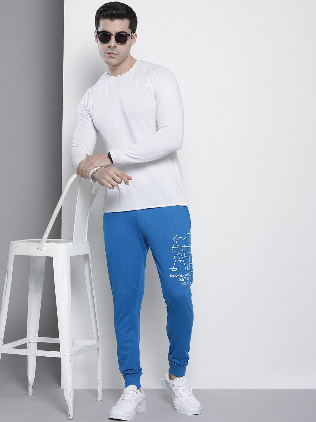 The Indian Garage Co Men Graphic Slim Fit Joggers
