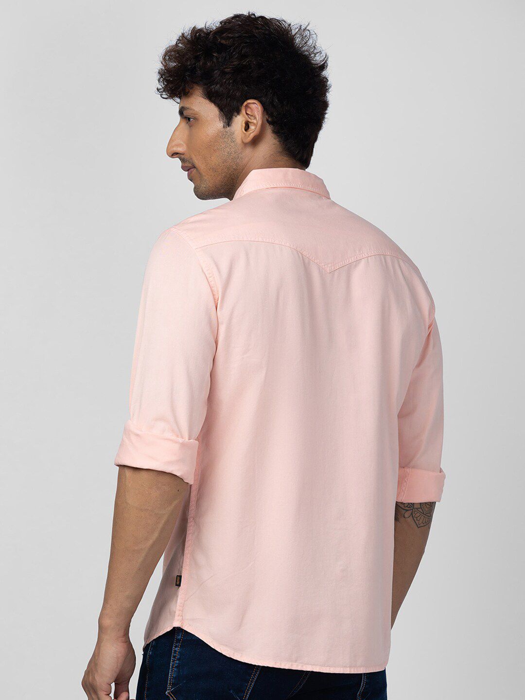 SPYKAR Men Slim Fit Casual Cotton Shirt