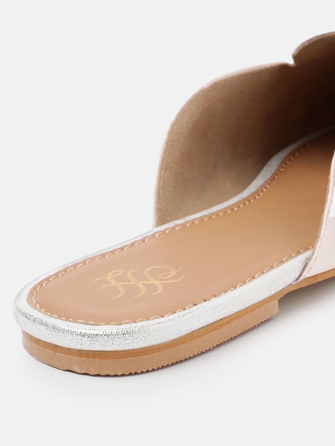 House of Pataudi Beads Embroidered Ethnic Mules