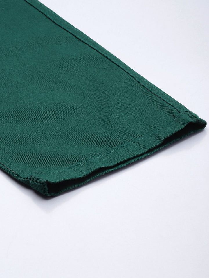 The Indian Garage Co Men Pure Cotton Slim Fit Trousers