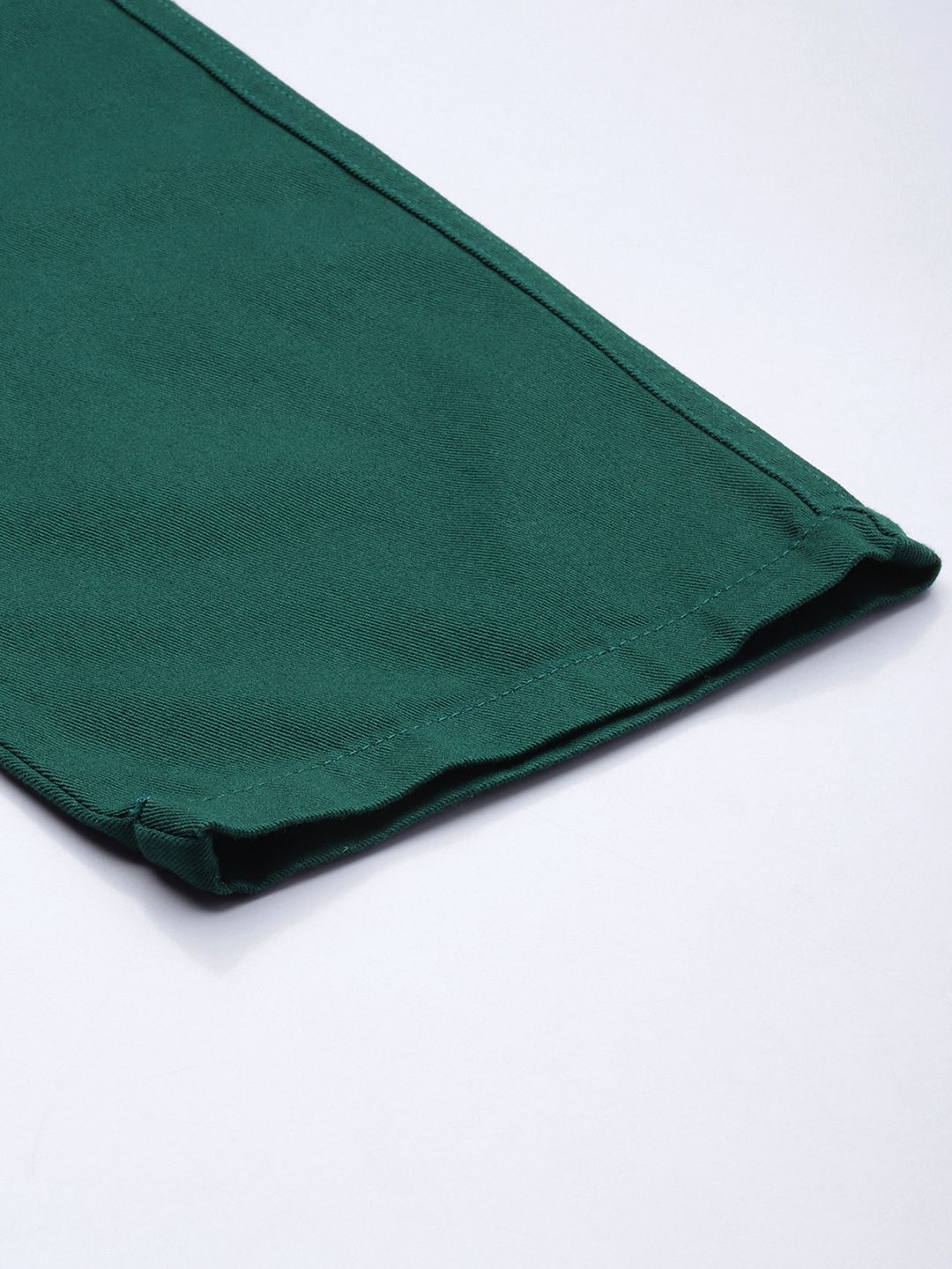 The Indian Garage Co Men Pure Cotton Slim Fit Trousers