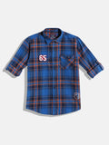 Monte Carlo Boys Tartan Checked Casual Smart Fit Shirt