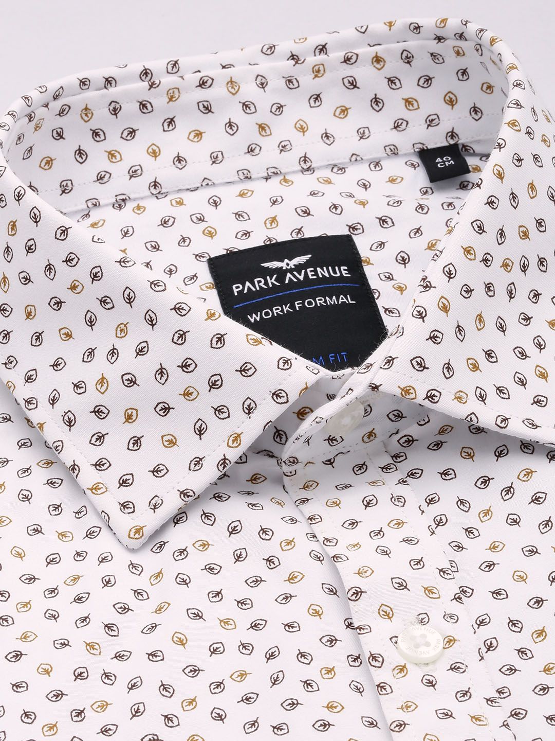 Park Avenue Slim Fit Tropical Printed Opaque Formal Shirt