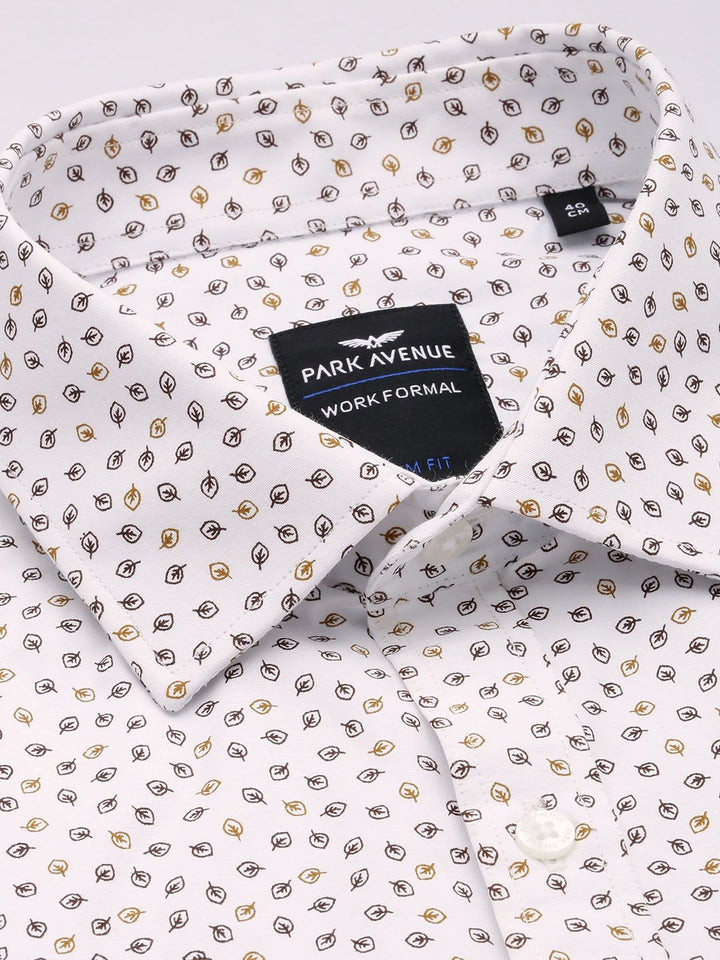 Park Avenue Slim Fit Tropical Printed Opaque Formal Shirt