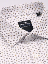 Park Avenue Slim Fit Tropical Printed Opaque Formal Shirt