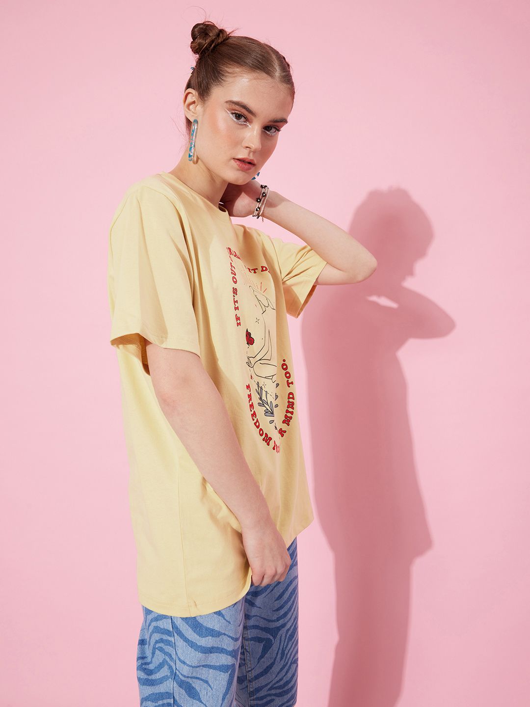 DILLINGER Pure Cotton Printed Oversized T-shirt